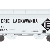 Erie Lackawanna 2 Bay ACF Covered Hopper Decals