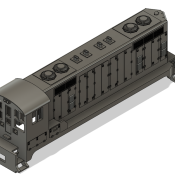 Santa Fe SWBLW Beep Split Window Locomotive Shell