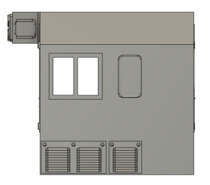 415-3035 HO Scale Train Parts - CF7 Tall Engineer Window, Plugged 3 Window Cab 3