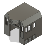 HO Scale Train Parts – CF7 Tall Engineer Window, 3 Window Cab