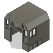 HO Scale Train Parts – CF7 Sight Engineer Window, Plugged 3 Window Cab