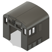 HO Scale Train Parts – CF7 Short Engineer Window, Plugged 3 Window Cab