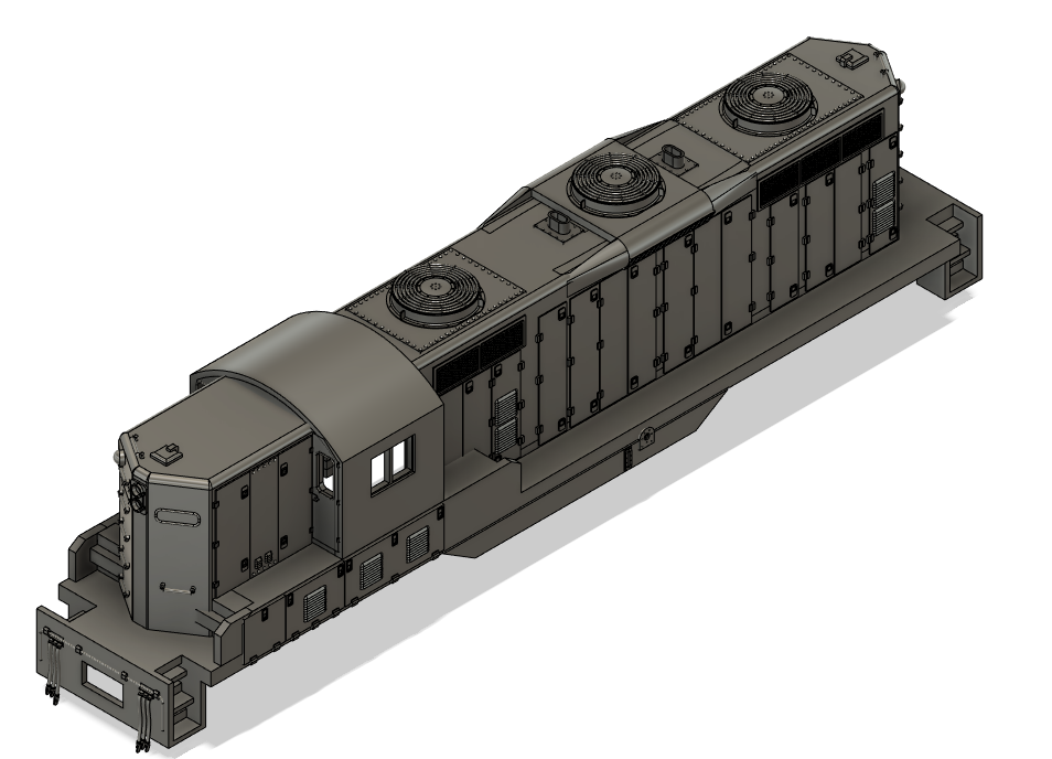 725-6015 EMD GP9 Phase 3 with DB Locomotive Shell