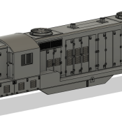 N Scale EMD GP9 Phase 3 no DB Locomotive Shell