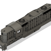 N Scale EMD GP10 Phase 3 with patched DB Locomotive Shell