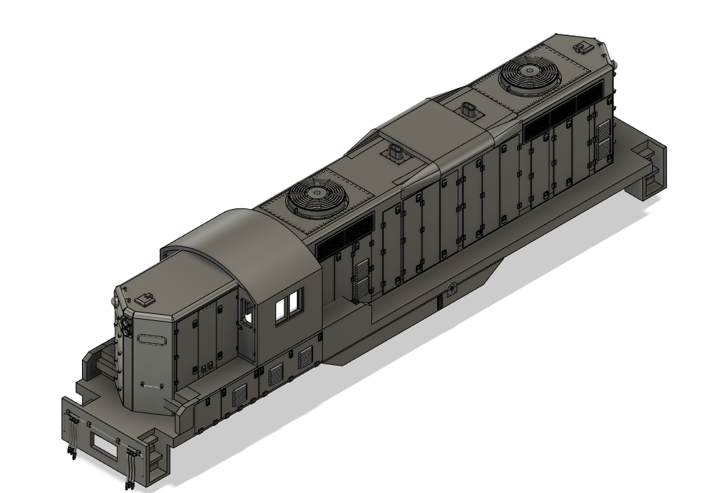 725-6049 N Scale EMD GP10 Phase 3 with patched DB Locomotive Shell