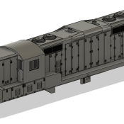 N Scale EMD GP10 Ph2 patched DB Short Sill Locomotive Shell