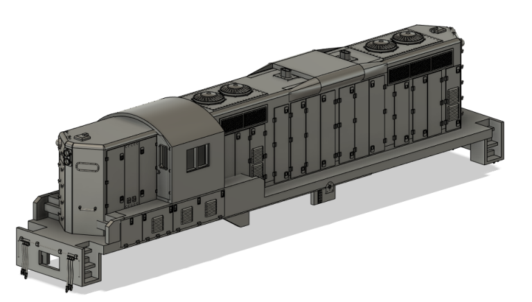 N Scale EMD GP10 Ph2 patched DB Short Sill Locomotive Shell | CMR Products