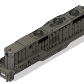 N Scale EMD GP9b Phase 3 with DB Locomotive Shell