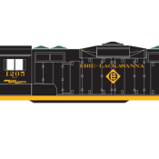 Erie Lackawanna GP7/GP9 Ex Erie Patchout Decals