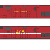 Delaware Lackawanna C420 Patchouts Decals