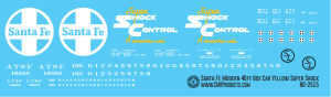 ND-2515_Santa_Fe_Modern_40ft_Box_Car_Yellow_Super_Shock_Decal