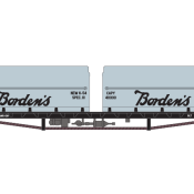 Borden Milk Car Double Tank Decals