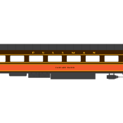 Illinois Central Pullman Passenger Car Decals