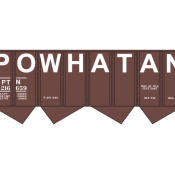 Powhatan 70t Open Hopper White Decals