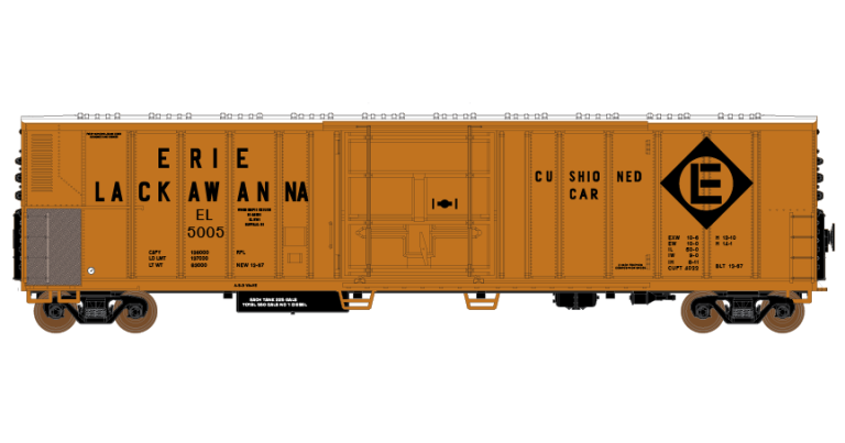 Erie Lackawanna 57ft Mechanical Reefer Decals | CMR Products