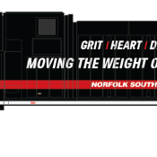 Norfolk Southern AC44C6M Thank A Railroader 4822 Decals