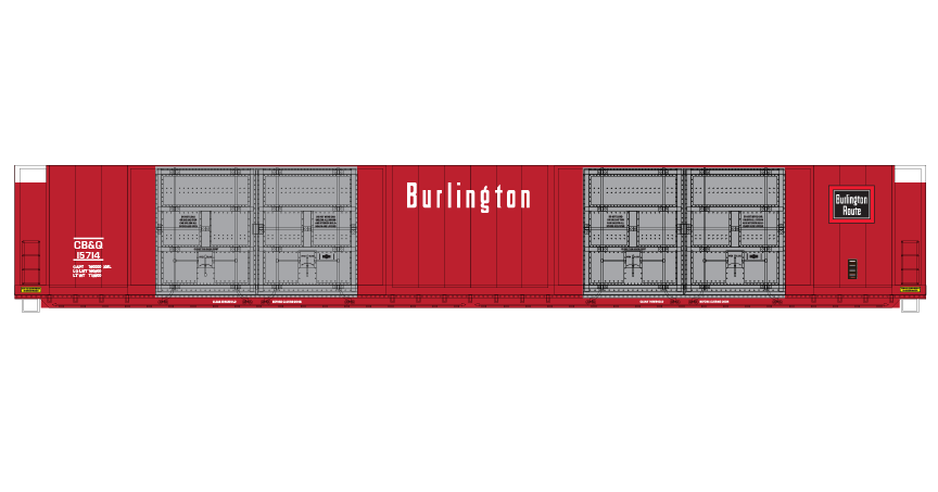 ND-2249_Burlington_CBQ_8_Door_Auto_Parts_Box_Car_Layout