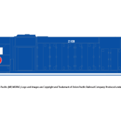 Missouri Pacific GP38-2 Round Logo Small Number Decals