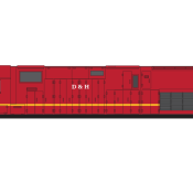 Delaware Hudson C420 ex LV Red Patchout 2 Decals