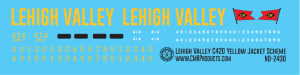 ND-2430_Lehigh_Valley_C420_Yellow_Jacket_Scheme_Decal