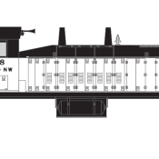 Davenport Rock Island and North Western SW1200 White Decals