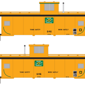 Maine Central Standard Caboose – V.2 Decals