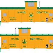 Maine Central Standard Caboose – V.4 Decals