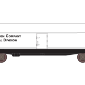 Borden Chemical White Tank Car Decals