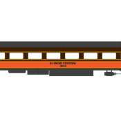 Illinois Central Pullman Patchout Passenger Car Decals