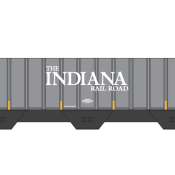 Indiana Railroad Gray Covered Hopper Decals