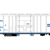 Conrail White Mechanical Reefer Decals