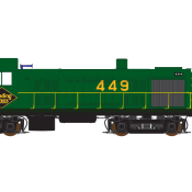 Reading Lines RS3 Green Large Numbers Locomotive Decals