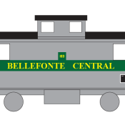 Bellefonte Central Caboose Decals