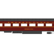 Pennsylvania Railroad Smooth Side Passenger Car Tuscan Logo Decals