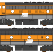 Penn Central ex DRGW F Unit Patchout Locomotive Decals