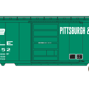 Pittsburgh Lake Erie PC Logo 40ft Box Car Decals