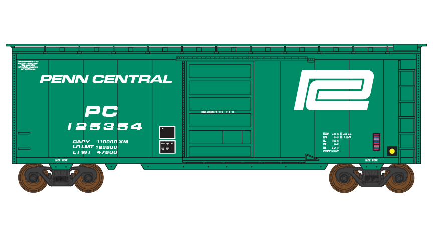 ND-2609_Penn_Central_40ft_Box_Car_Layout