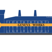 USS Geneva Works SW1200 Locomotive Decals