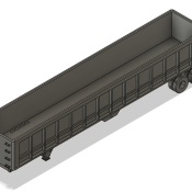 N Scale – Frameless End Dump Trailer Standard Axle