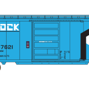 Rock Island Blue 40ft Box Car Decals