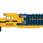 North Shore Railroad CF7 Locomotive Decals