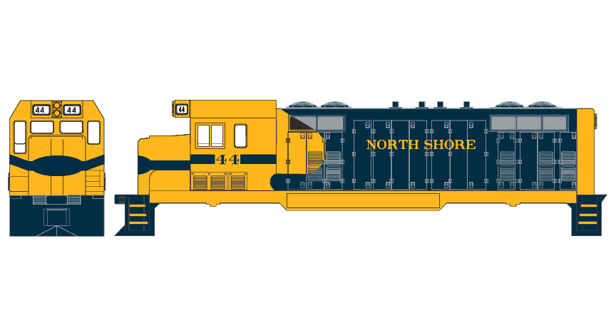 ND-2654_North_Shore_Railroad_CF7_Layout