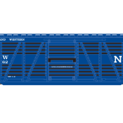 Norfolk Western 50ft Outside Braced Stock Car Decals