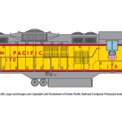 Union Pacific EMD GP9 Locomotive Decals