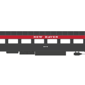 New Haven Smooth Side Passenger Car Black Knight Scheme Decals