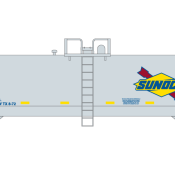 Sunoco Modern Tank Car v2 Decals