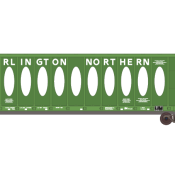 Burlington Northern 60ft Thrall Opera Window Centerbeam Decals