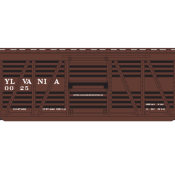 Pennsylvania Railroad 50ft Outside Braced Stock Car Decals