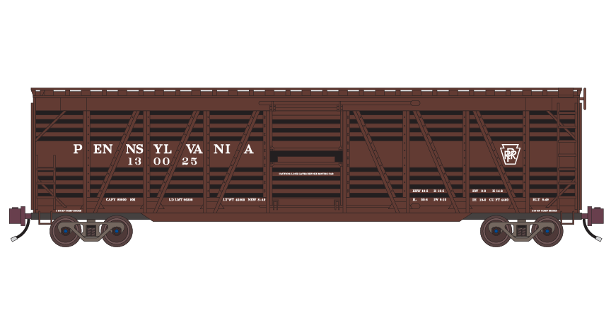 ND-2674_Pennsylvania_Railraod_Stock_Car_50ft_Outside_Braced_Layout